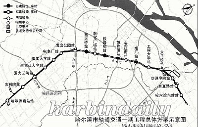 哈尔滨市地铁一期工程将于5日启动(图)