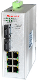 mexon兆越MIE-1208 2光6电工业以太网光纤交换机