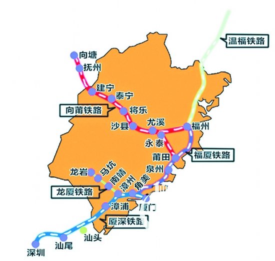 向莆铁路将启用新运行图 泉州动车增开8对