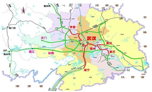 在武黄,武冈两条城际铁路的共用车站——鄂州葛店南站和武咸