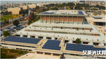以色列国会屋顶安装或系最大面积屋顶发电设施太阳能板