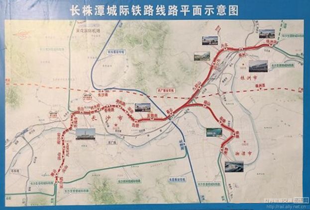随着2017年长沙火车站以西至长沙西站段建成通车,标志着长株潭城际图片