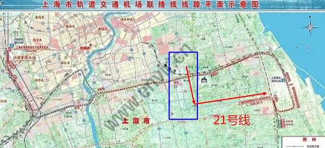 上海轨道交通21号线规划可能有变不再去上海迪士尼而是南下