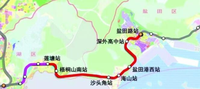 深圳地铁2号线东延线莲塘站正式铺轨