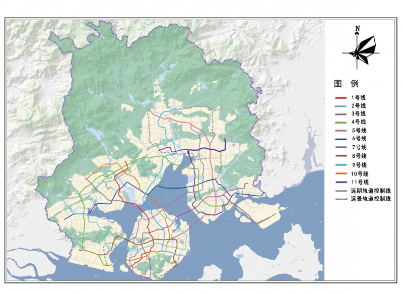 厦门城市轨道交通线网规划草案公示