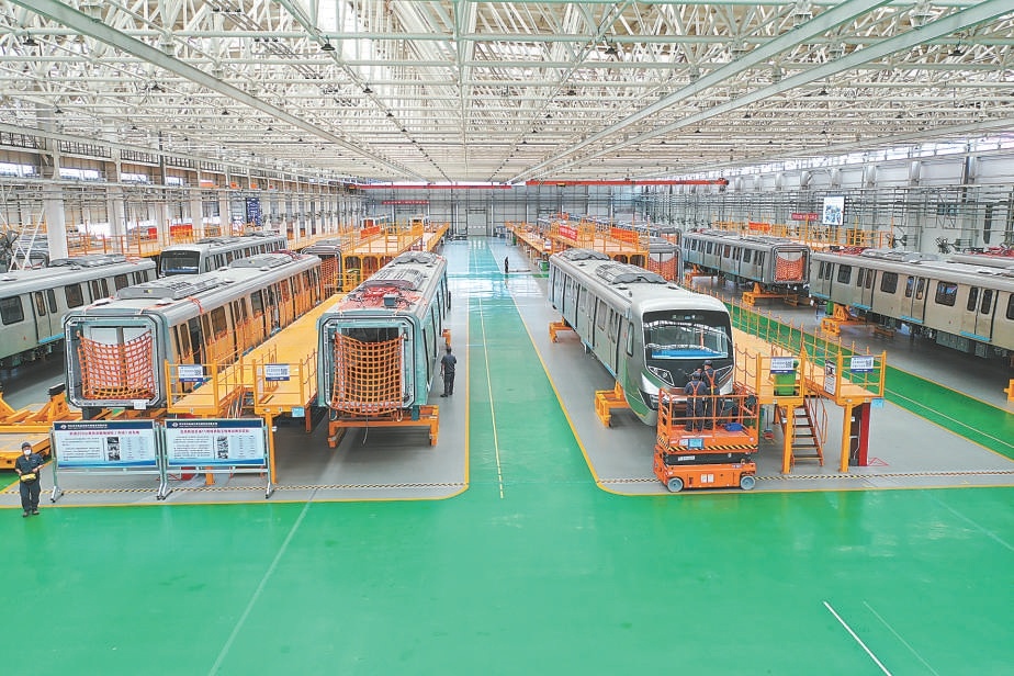 北京地铁列车河北造已累计下线17种车型